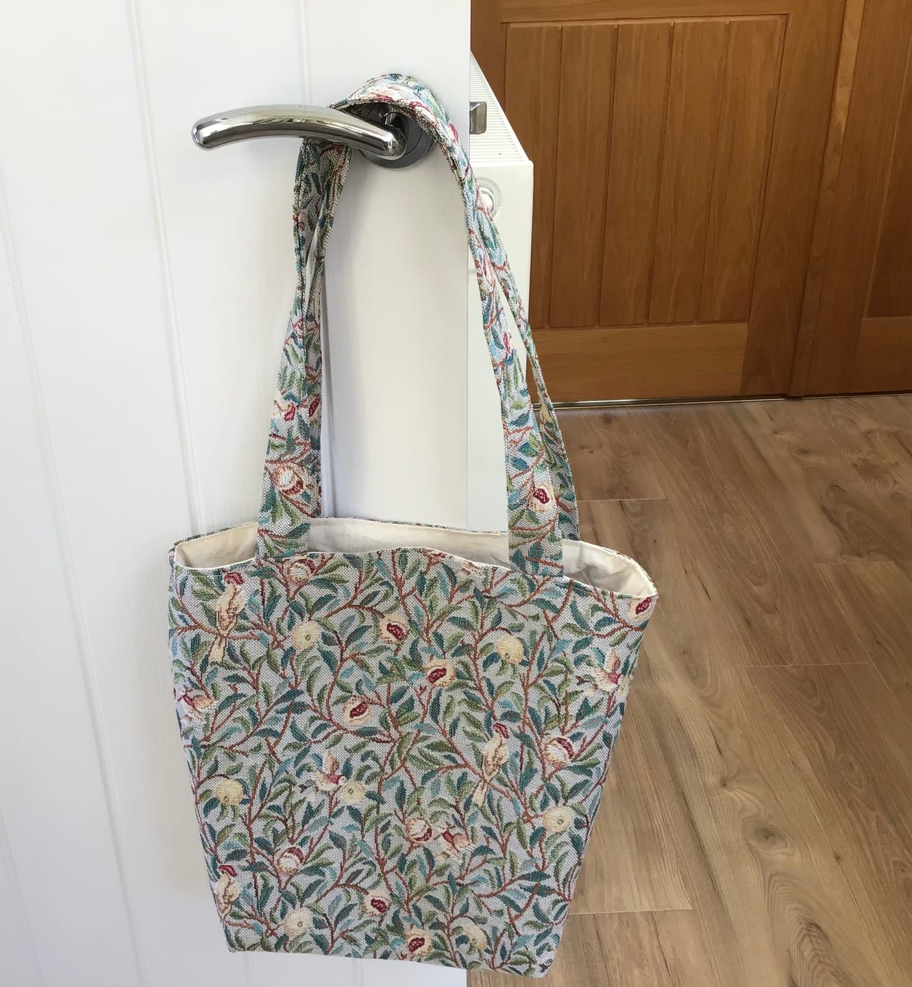 Customer photo review of Birds and Fruits Tapestry Fabric