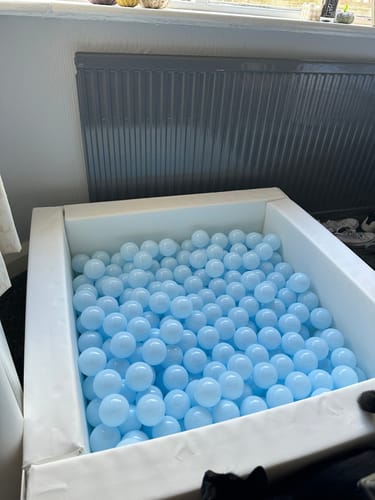 Customer photo review of Eco Leather Square Ball Pool - White