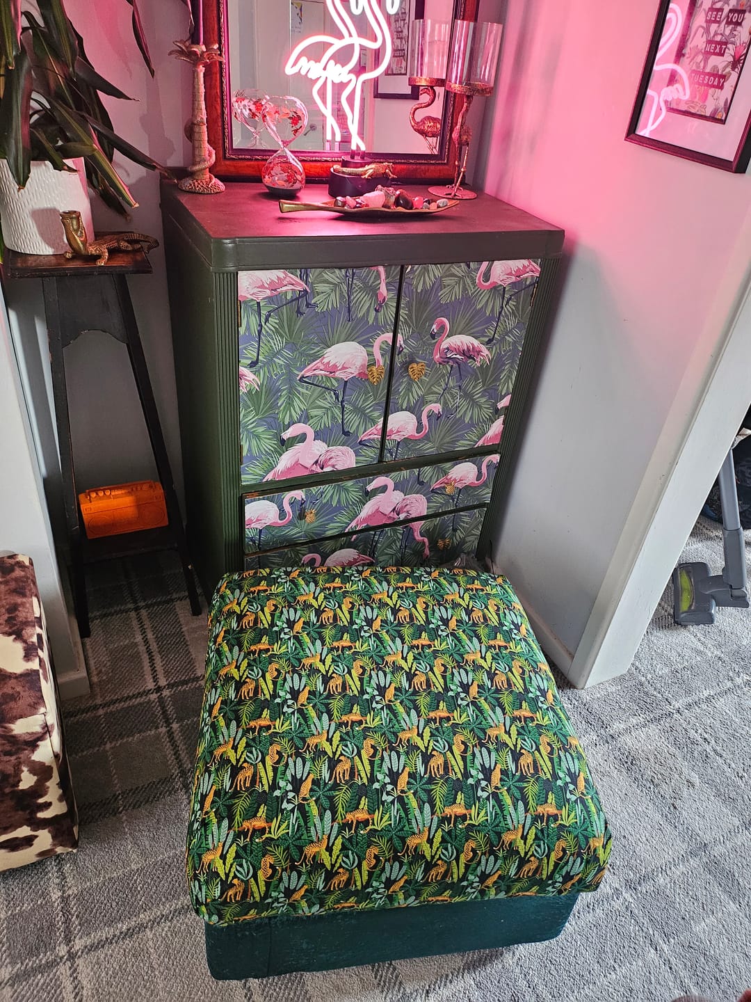 Customer photo review of Jungle Leopards Rose & Hubble Cotton Poplin Fabric