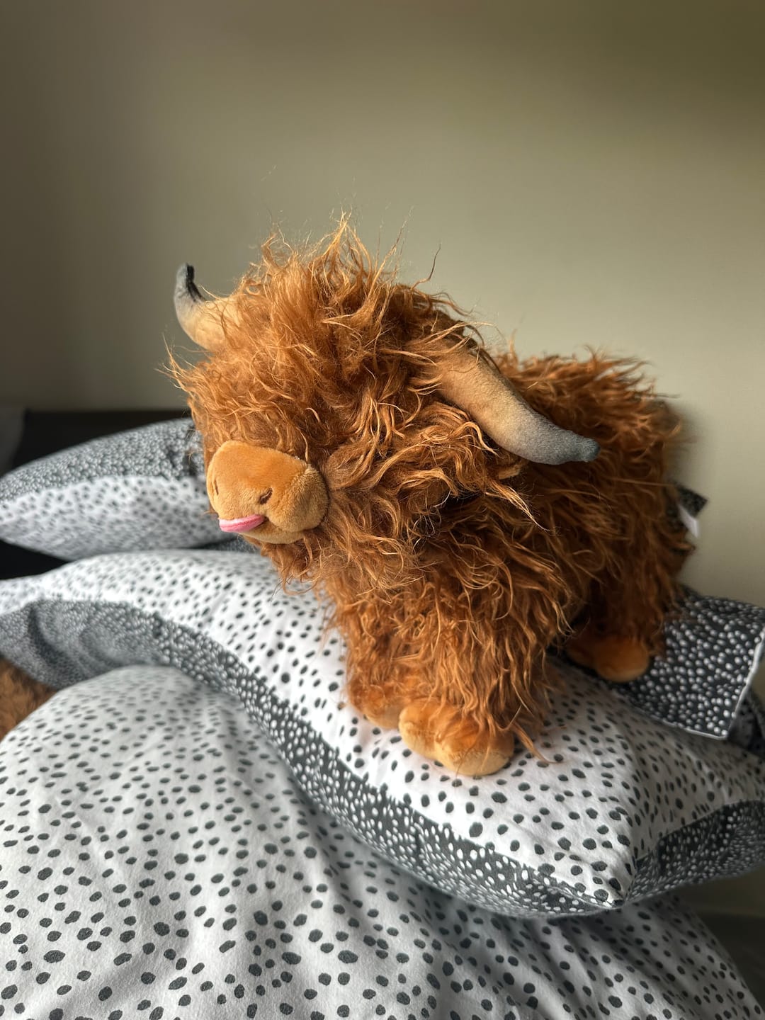 Customer photo review of Scottish Highland Cow Cattle Stuffed Animal with 4 Babies Inside