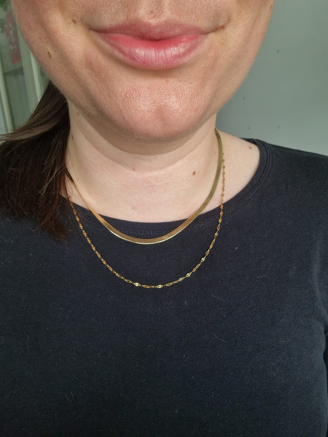 Customer photo review of Essentials Snake Chain Necklace