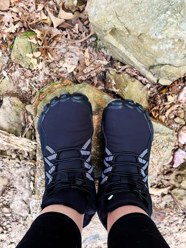 Customer photo review of Carter Elite - Non-slip & Universal Winter Barefoot Shoe
