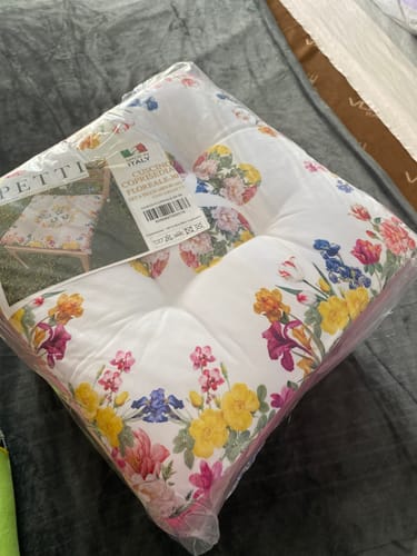 Customer photo review of Cuscini per Sedie Coprisedia 6 Pezzi Floreale 30