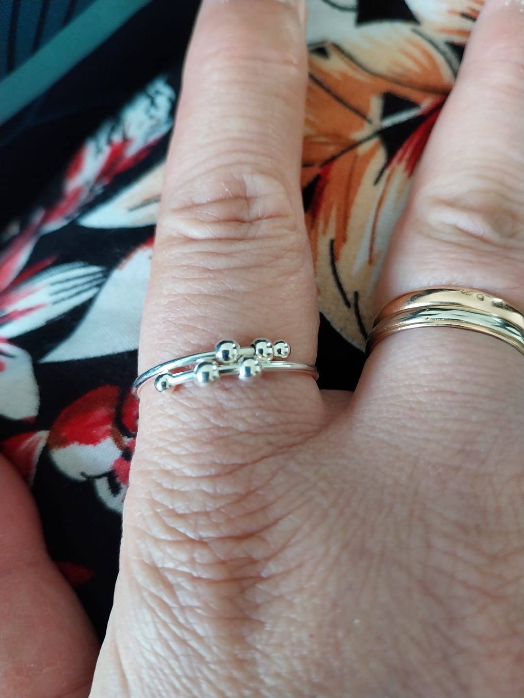 Customer photo review of Bague d'Anxiété Argent S925 Selene