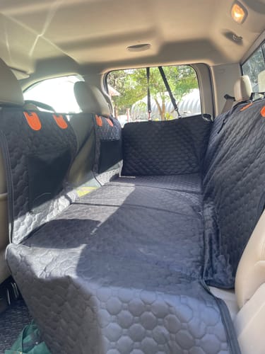 Customer photo review of Hard Bottom Seat Cover