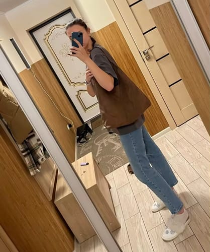 Customer photo review of Laura™  | Suede Tote Bag