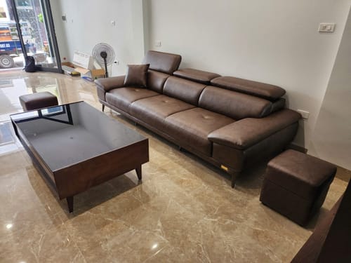 Customer photo review of Sofa văng da đẳng cấp ENZO tựa gật gù