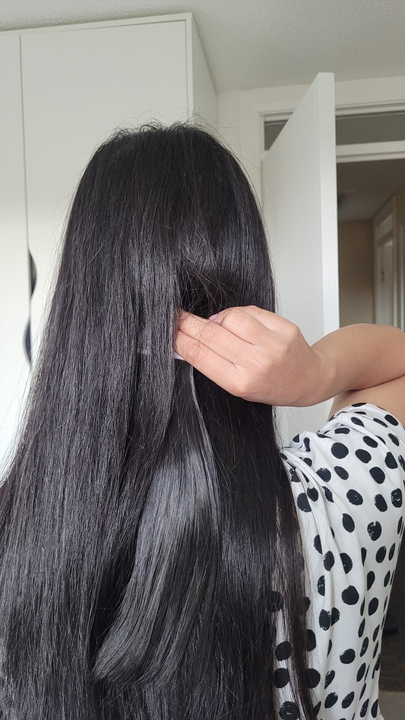 Customer photo review of Stranded Fibre Colour Sample #1B Queen of the night
