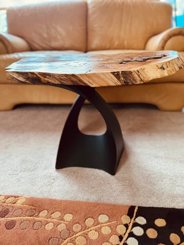 Customer photo review of Coffee Table Base 121 Tulipe 16H Metal Furniture for Round Table Top