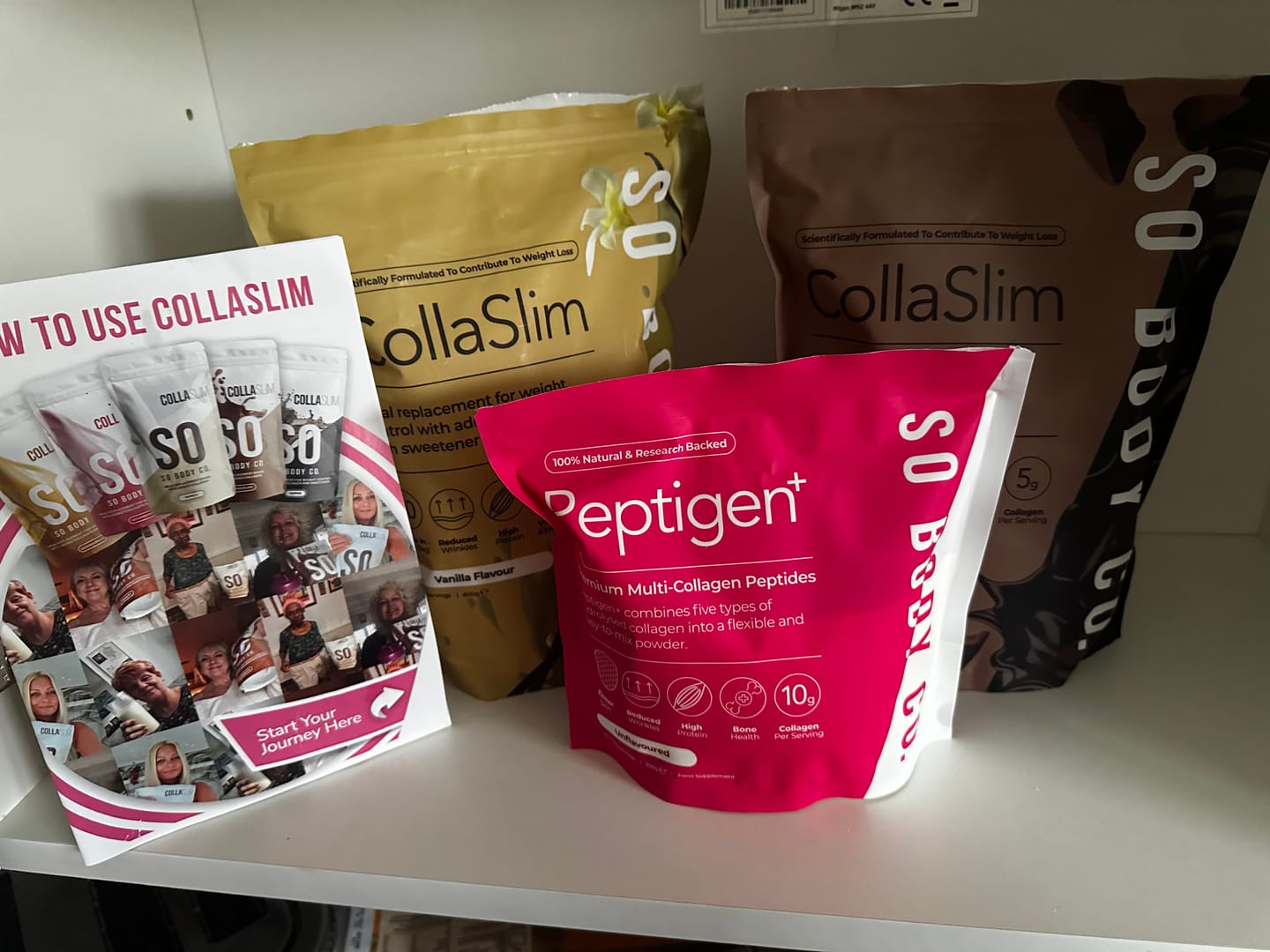 Customer photo review of CollaSlim Meal Replacement Shake With Collagen Protein
