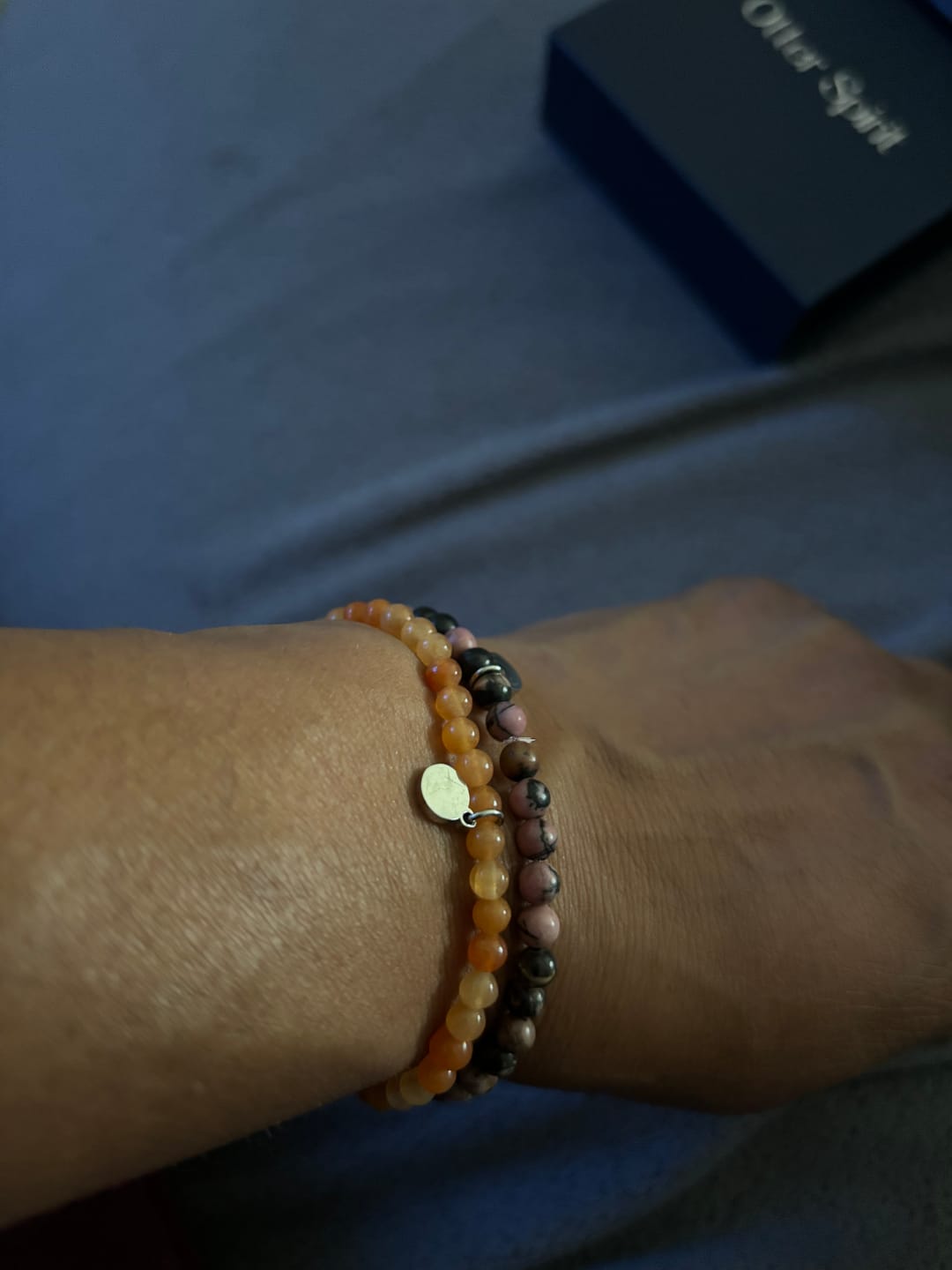 Customer photo review of Orange Aventurine Bracelet Mini
