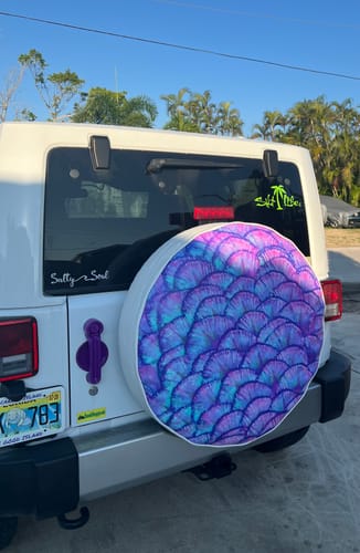 Customer photo review of Mermaid Scales Iridescent Purple