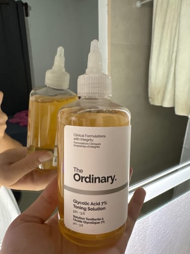 Customer photo review of Glycolic Acid 7% Exfoliating Toning Solution 240ml