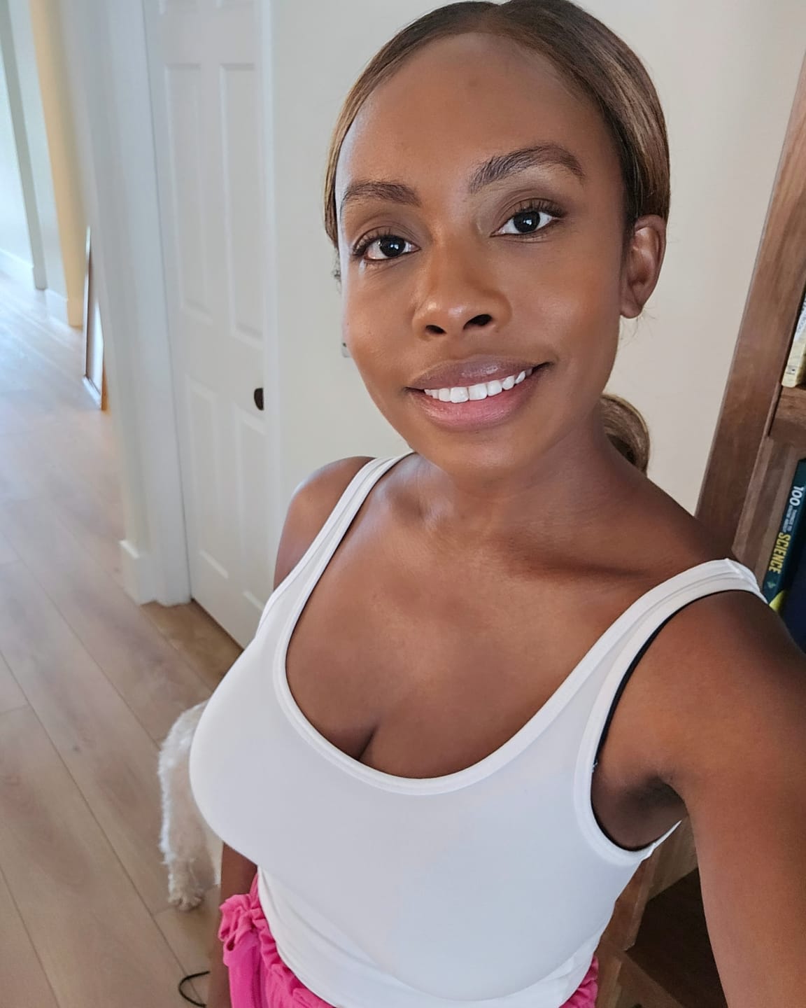 Customer photo review of Outre Quick Weave Half Wig Cap - OLEANA