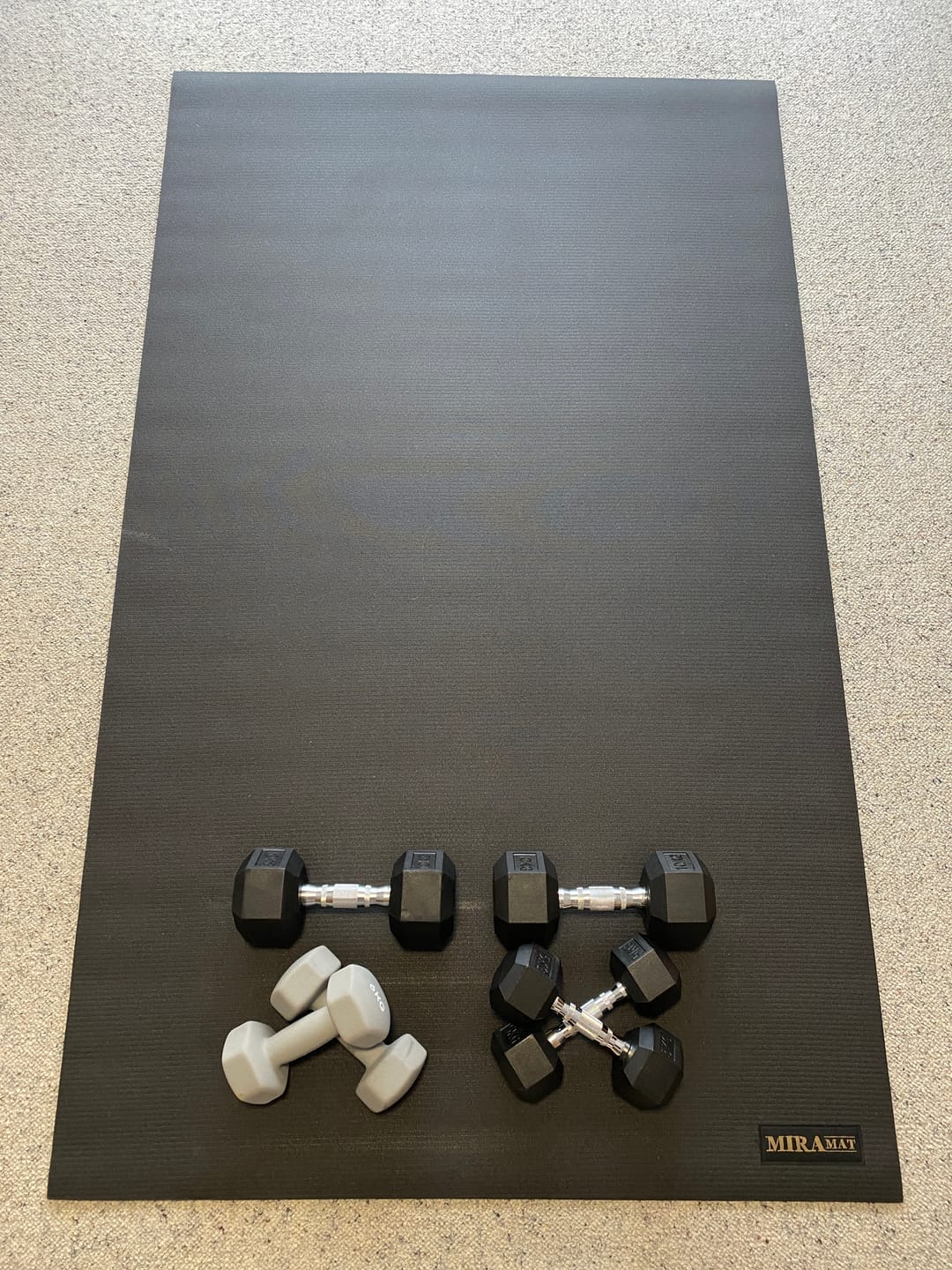 Customer photo review of Miramat® - 200cm x 120cm - Extra Large Exercise Mat - In Stock