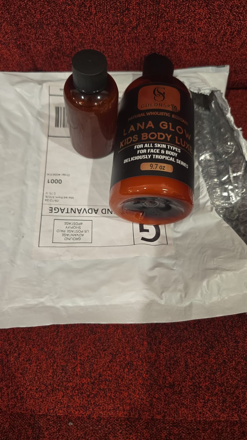 Customer photo review of Lana glow kids body luxe
