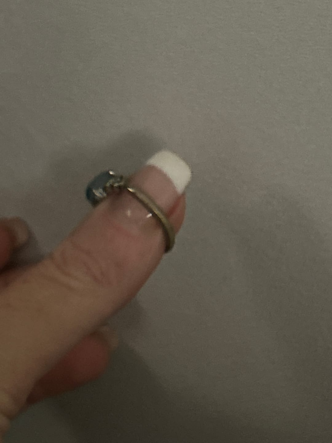 Customer photo review of Bague Ajustable "Cristal de Mer" en Aigue-Marine