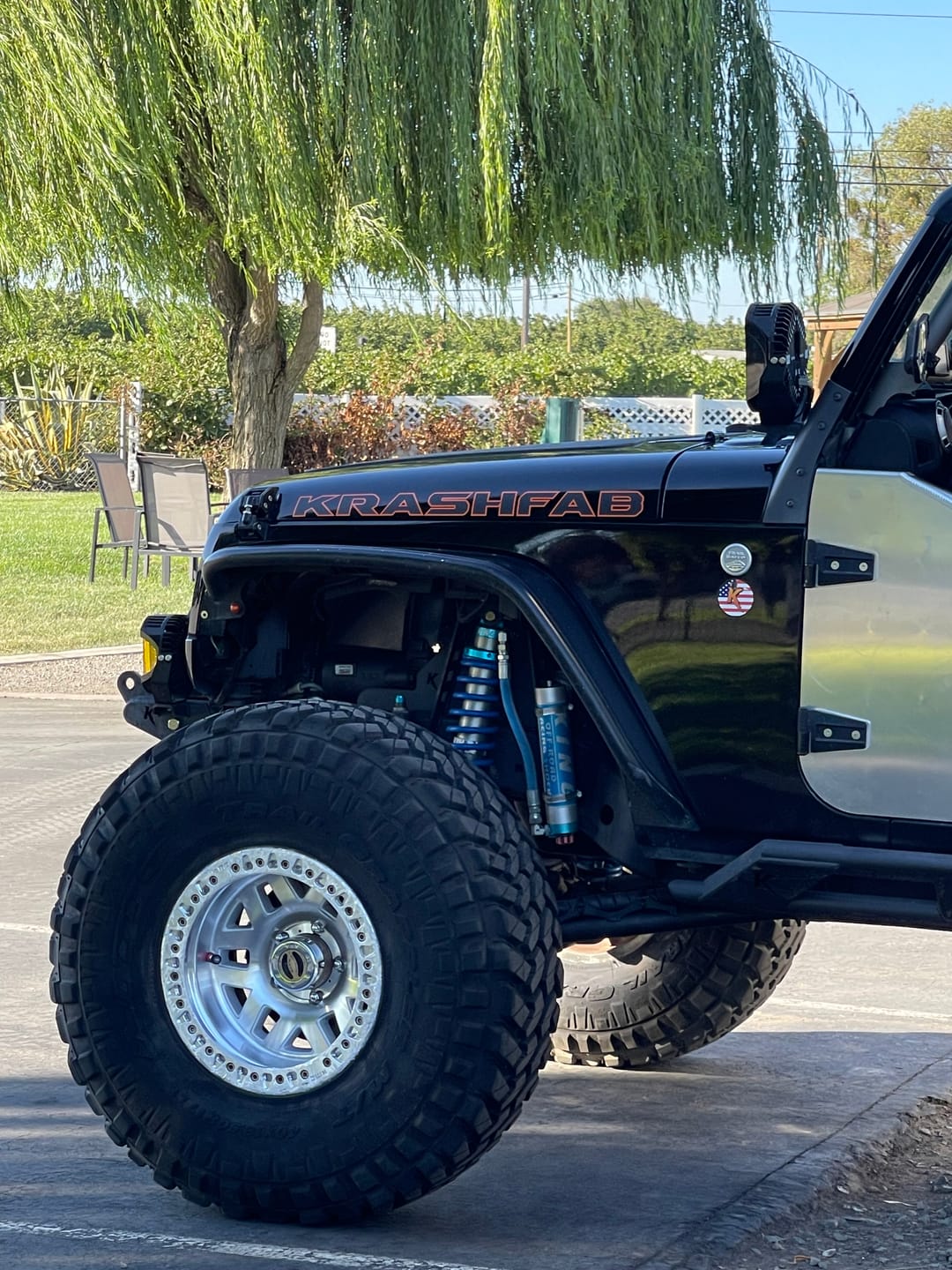 Customer photo review of Premium Hood Lettering | Set of 2