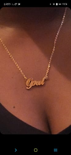 Customer photo review of Personalized Name Necklace