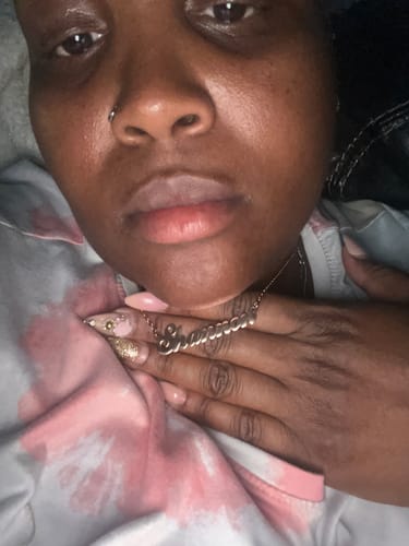 Customer photo review of Personalized Name Necklace