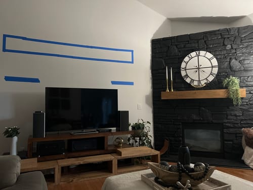 Customer photo review of Modern 3" Thick Floating Shelves