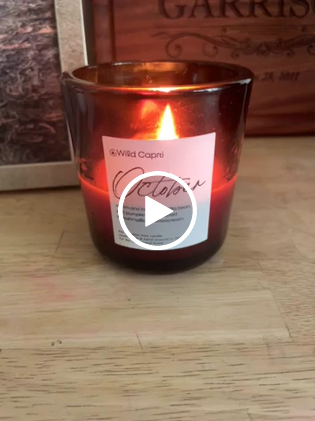 Customer video review of October Candle