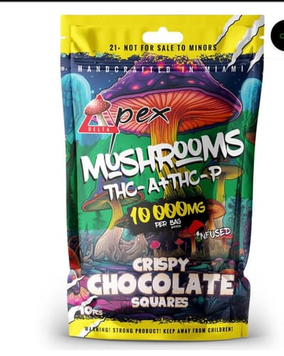 Customer photo review of Crispy Chocolate Squares Mushroom THC-A + THC-P 10,000mg
