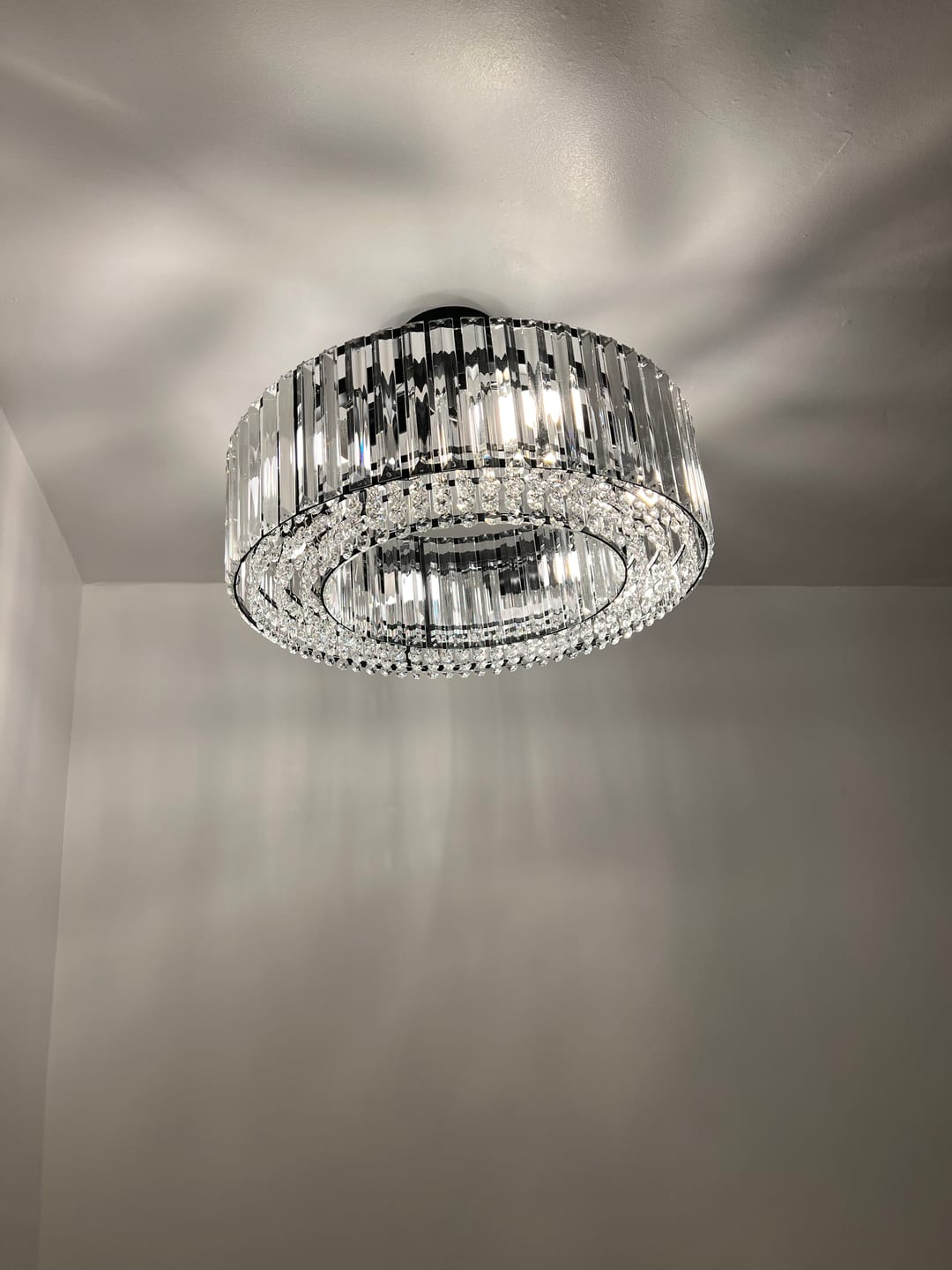 Customer photo review of Glam Modern Round Crystal Chandelier