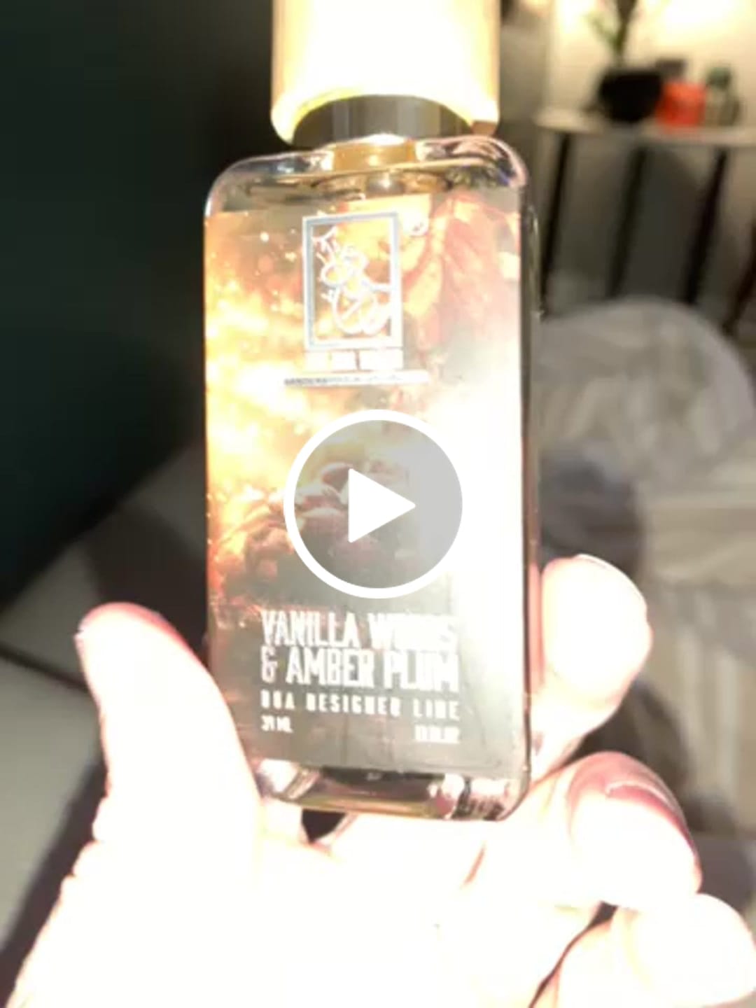 Customer video review of Vanilla Woods & Amber Plum