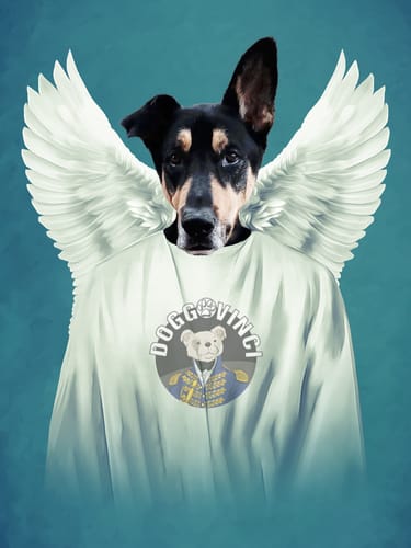 Customer photo review of The Angel: Personalized Pet Poster