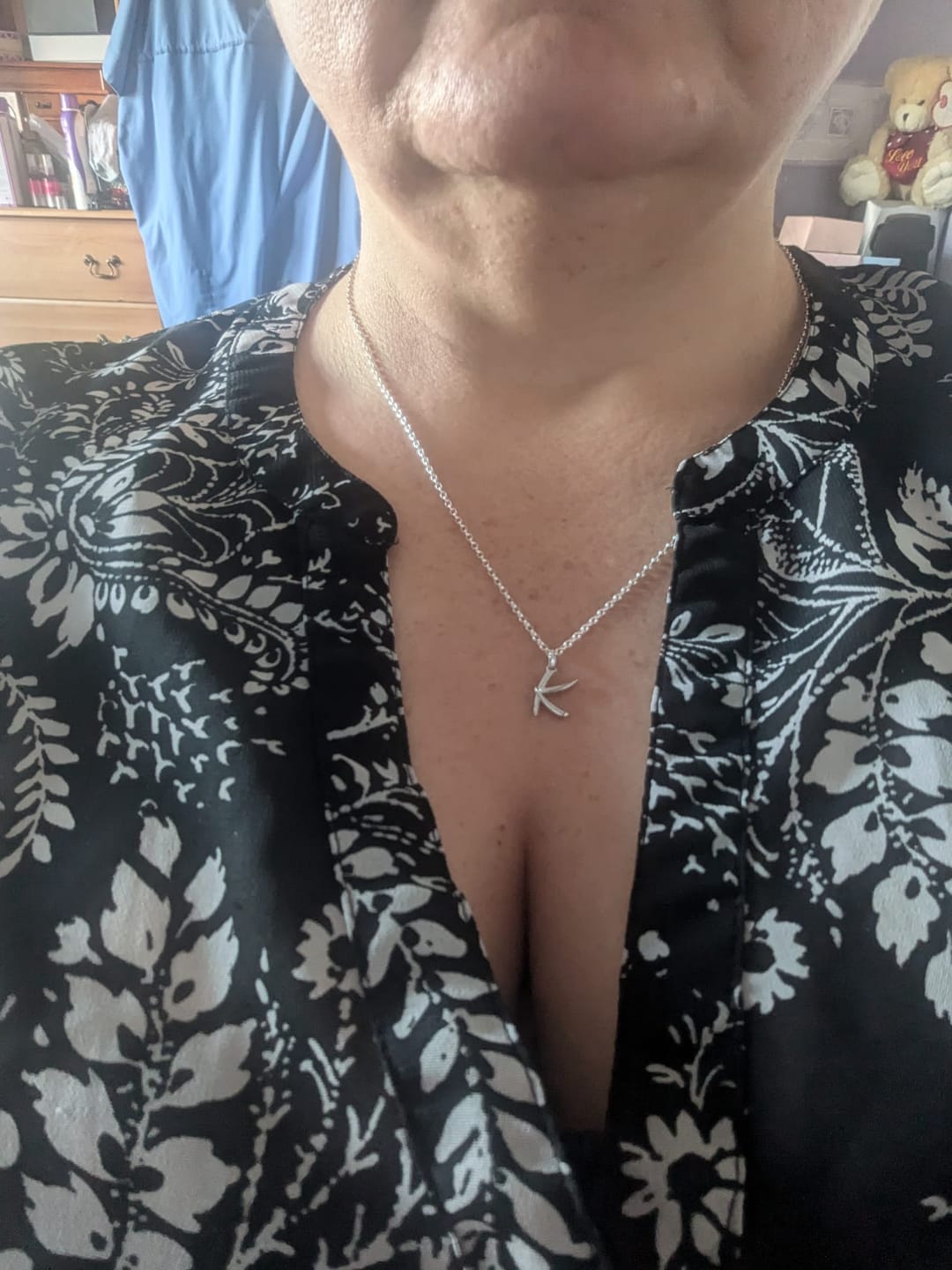 Customer photo review of Molto Initial Charm Pendants