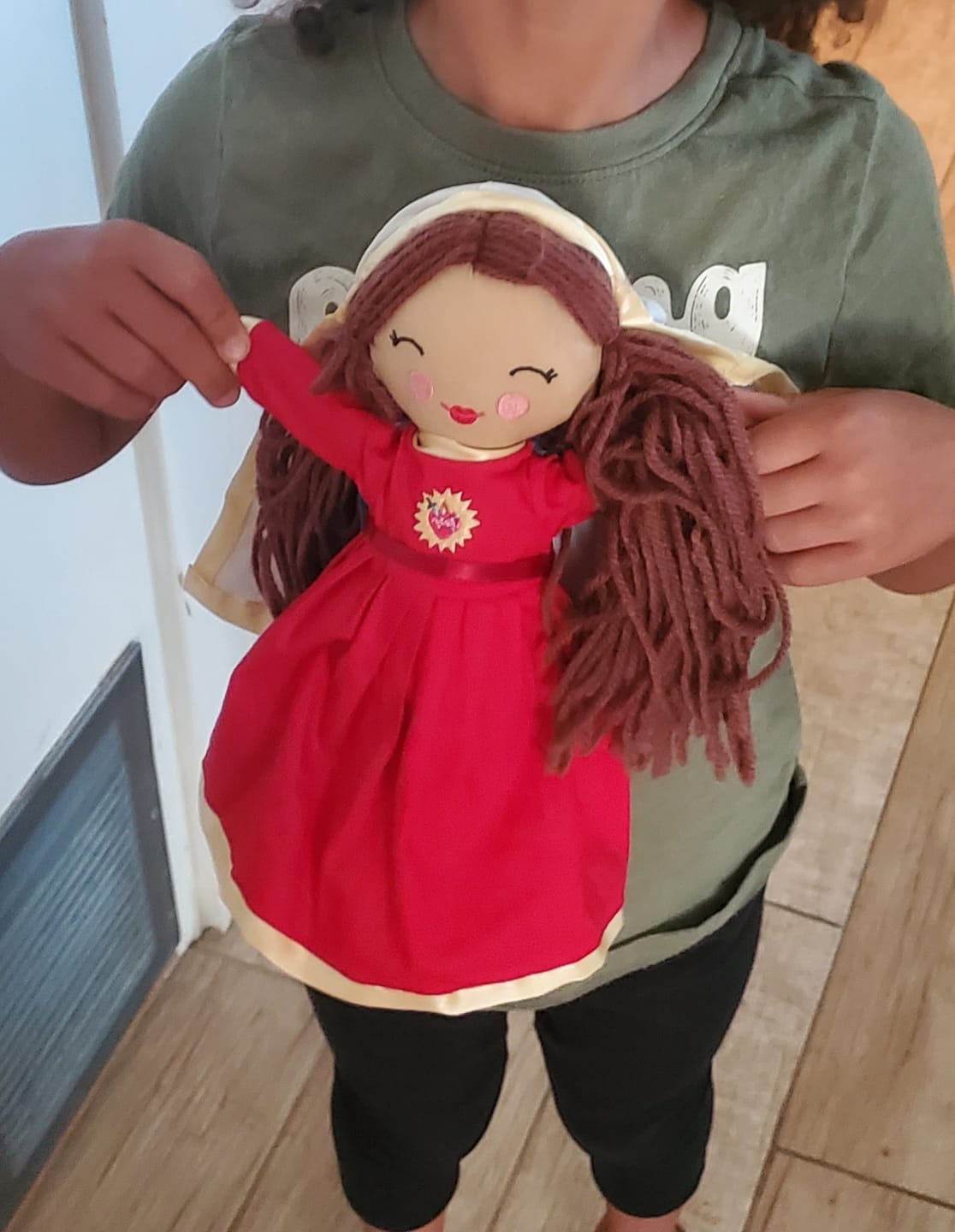 Customer photo review of Immaculate Heart of Mary Rag Doll