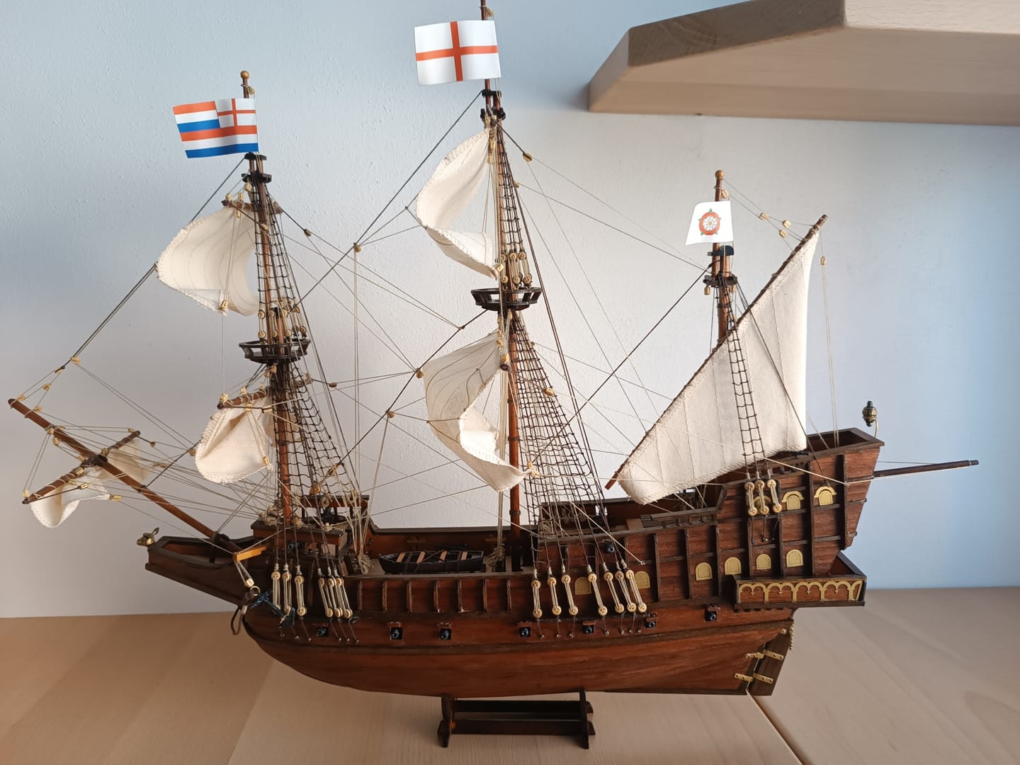 Customer photo review of Maqueta Barco Golden Hind