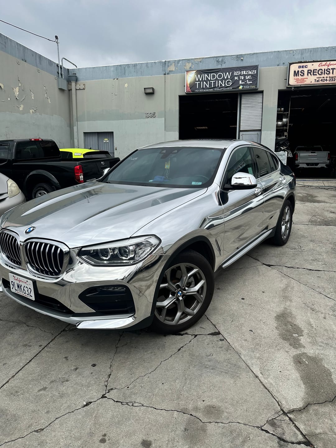 Customer photo review of Mirror Chrome Silver Vinyl Wrap