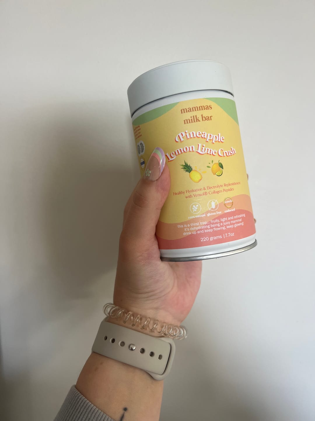 Customer photo review of Pineapple Lemon & Lime Crush Hydration Electrolyte Drink with Verisol® Collagen