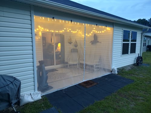 Customer photo review of Custom Magnetic Screen Door