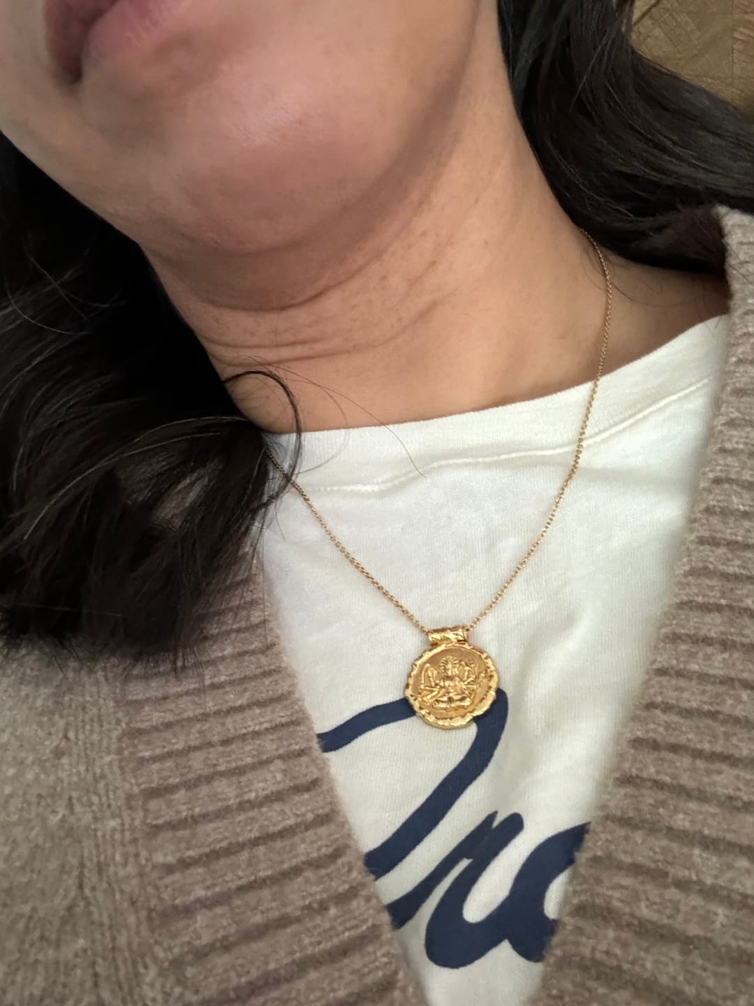 Customer photo review of Goddess Durga Necklace
