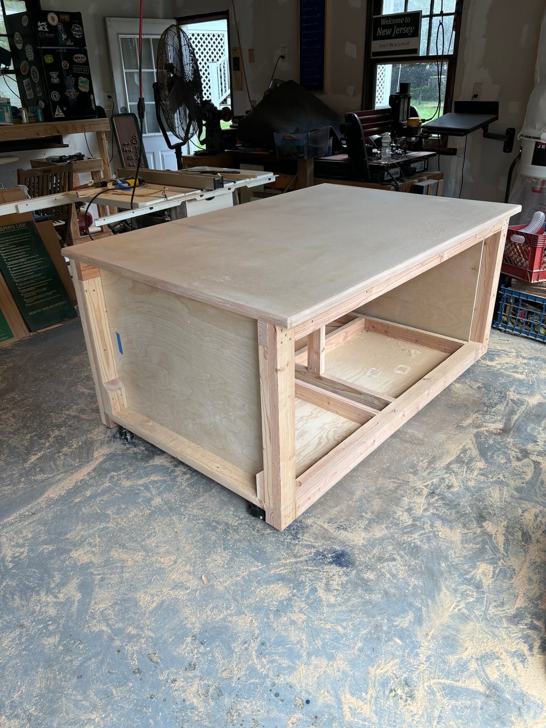 Customer photo review of The Versatile Garage Shop Workbench - Digital Download