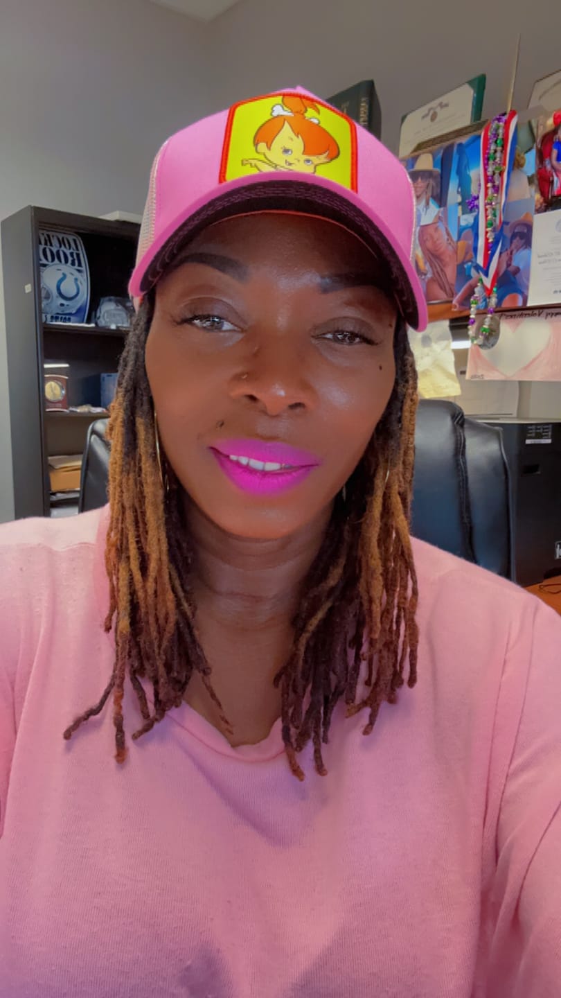 Customer photo review of OVERLORD X The Flintstones: Pebbles Trucker Cap