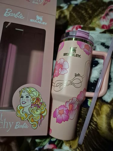 Customer photo review of Stanley Quencher Barbie™ 80'S Peaches 'N Cream  | 1L