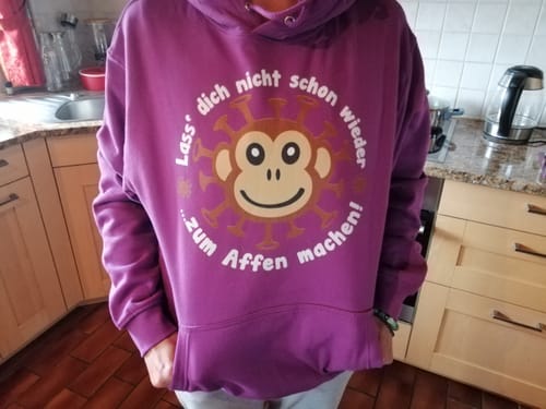 Customer photo review of HOODIE MÄDELS • AFFENPOCKEN