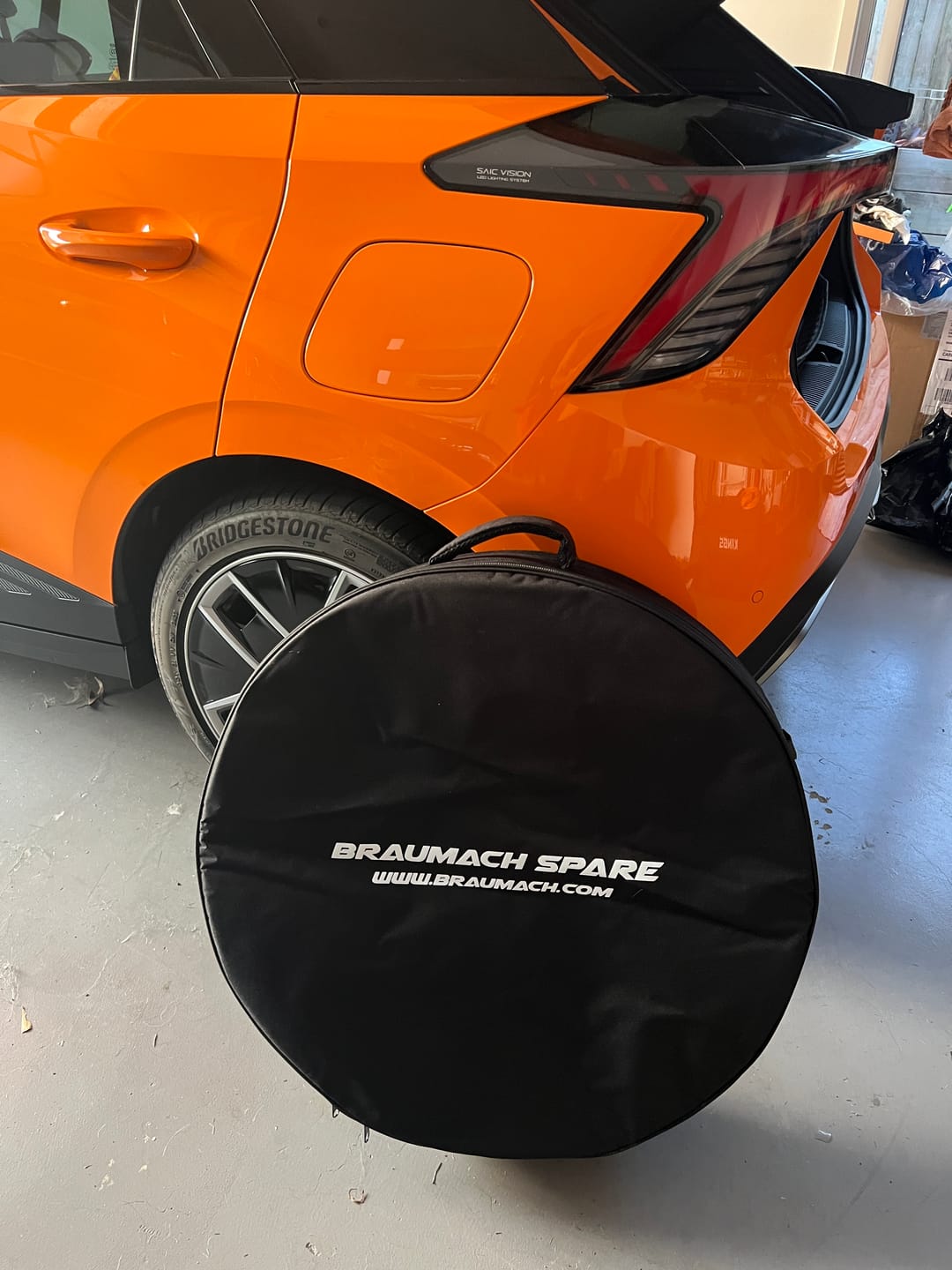 Customer photo review of MG MG4 EV incl Xpower Space Saver Spare Wheel - HUB CENTRIC - Braumach Spare Wheel Kit All Models - 2023-2026