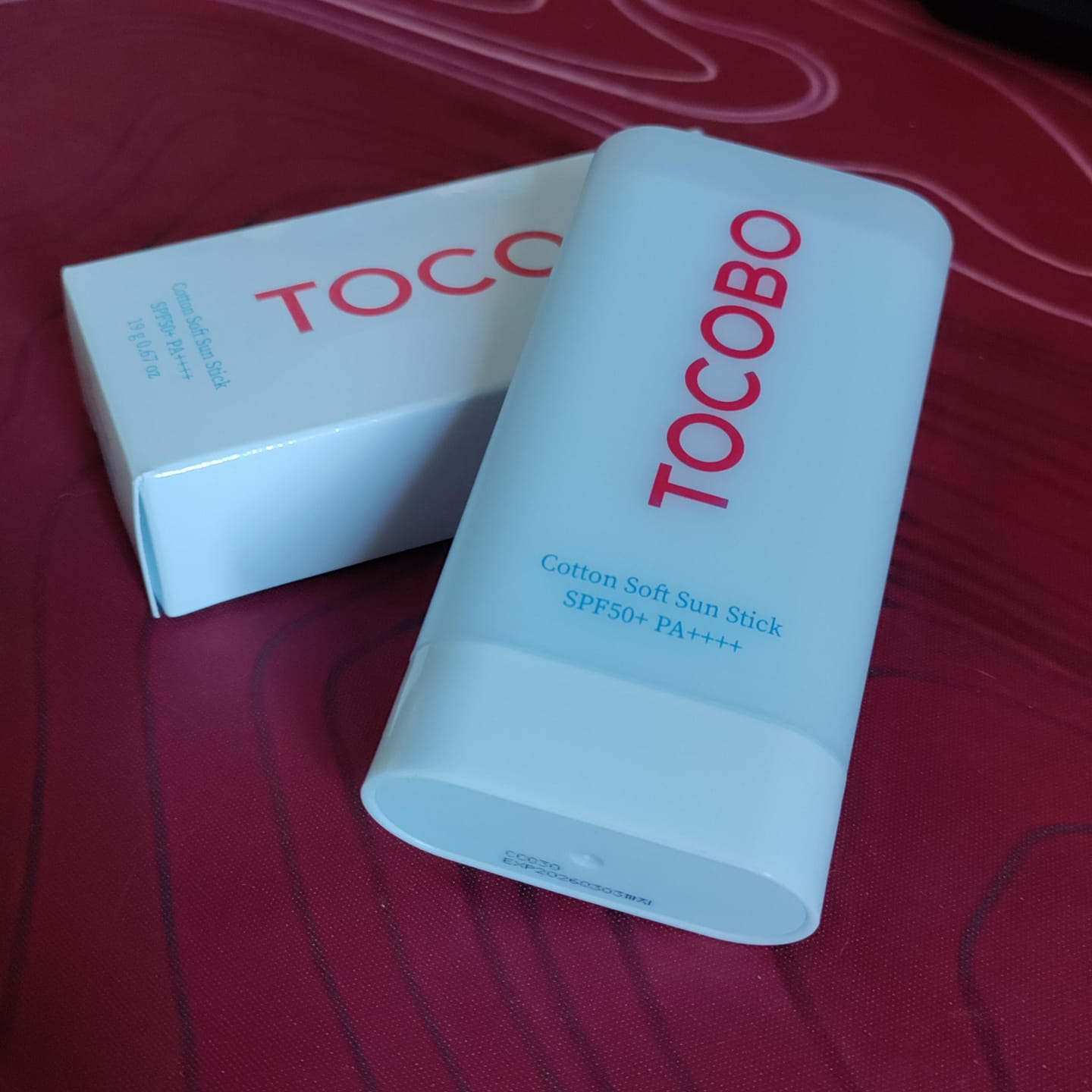 Customer photo review of Saules aizsargzīmulis TOCOBO COTTON SOFT SUN STICK SPF50+ PA++++