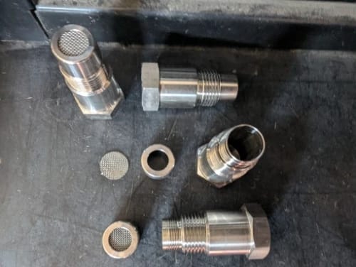 Customer photo review of M18*1.5 S/S Eml Light O2 Oxygen Sensor Extension Spacer