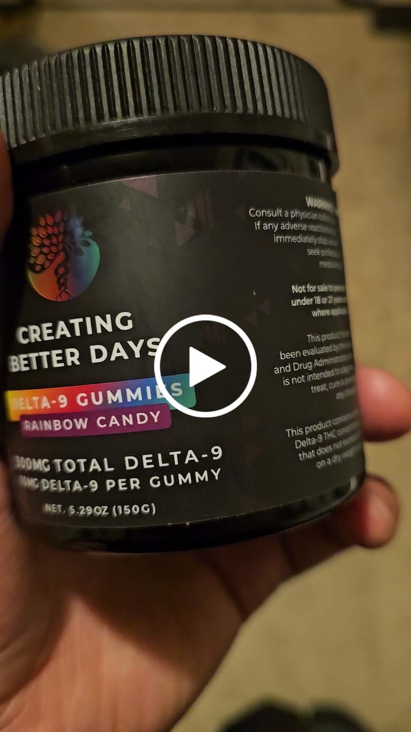 Customer video review of 300mg Delta-9 Gummies - Rainbow Candy