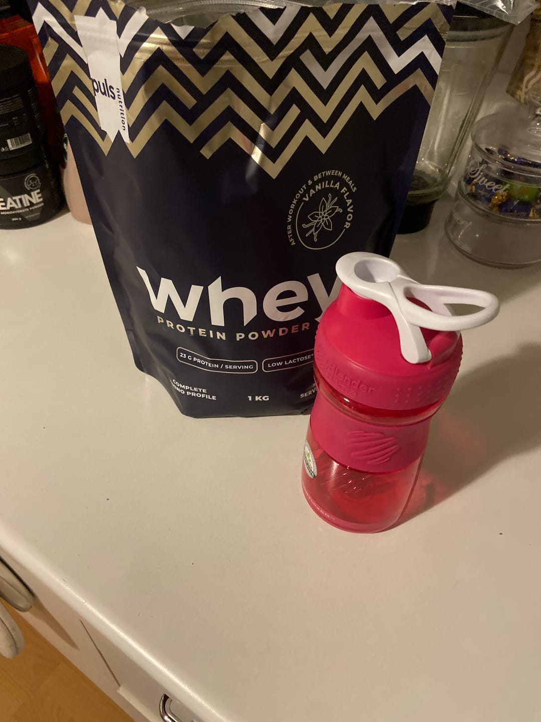 Customer photo review of WHEY Protein Vanilla 1 kg