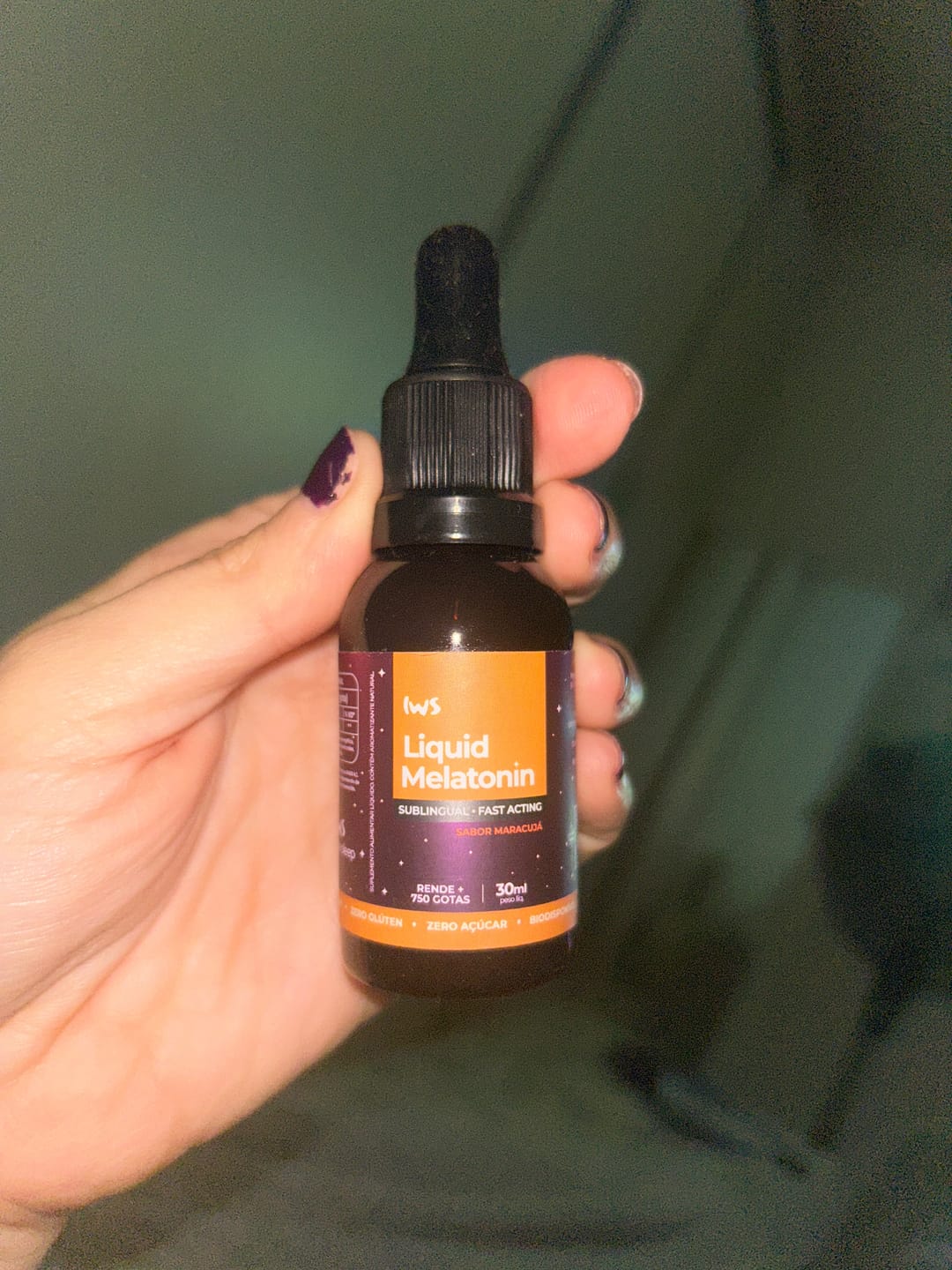 Customer photo review of Melatonina Líquida IWS 30ml Maracujá
