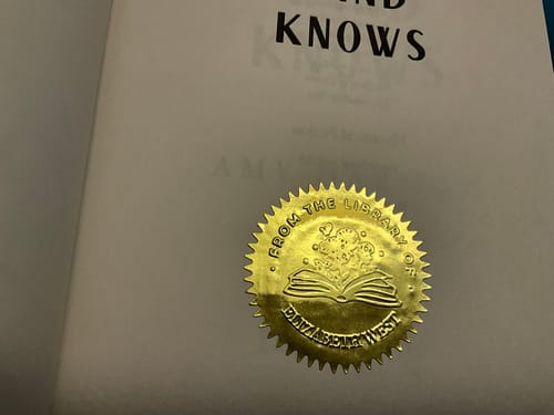 Customer photo review of 50 Golden Seal Sticker