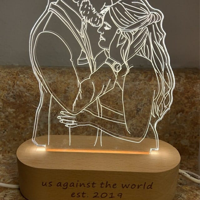 Customer photo review of Custom Photo 3D Lamp