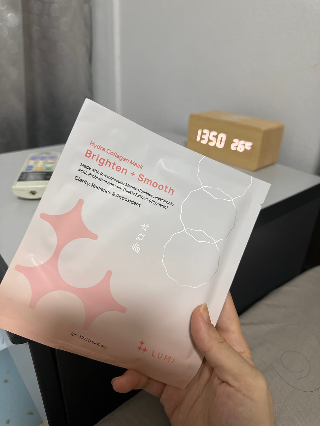 Customer photo review of Hydra Collagen Mask Brighten + Smooth